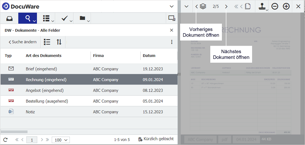 Naechstes Dokument oeffnen